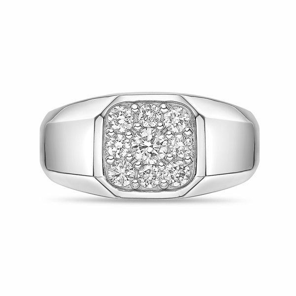 Mens Lynx Sterling Silver 3/4ctw. Lab-Grown Diamond Ring - 9R75SI