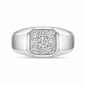 Mens Lynx Sterling Silver 3/4ctw. Lab-Grown Diamond Ring - 9R75SI - image 3