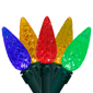 Northlight 15.75ft. LED Multicolor C6 Faceted Christmas Lights - image 1