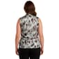Plus Size Kasper Sleeveless Tie Front Abstract Blouse - image 2