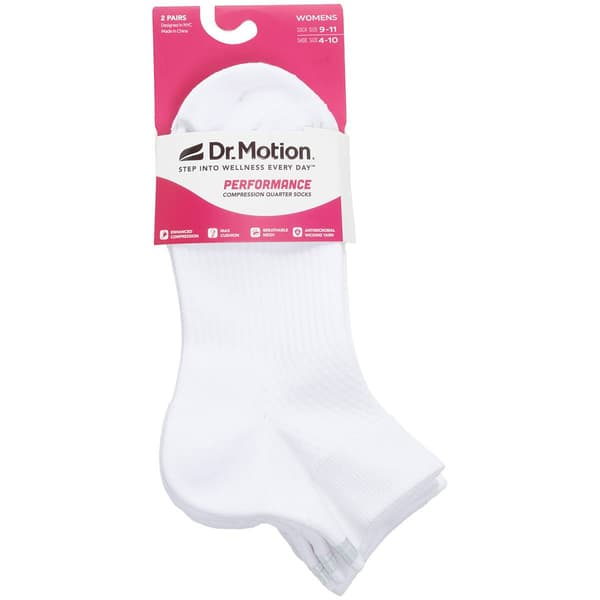 Womens Dr. Motion Quarter Socks - image 