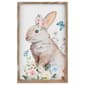 Northlight Seasonal Easter Bunny with Flowers Framed Wall Sign - image 1