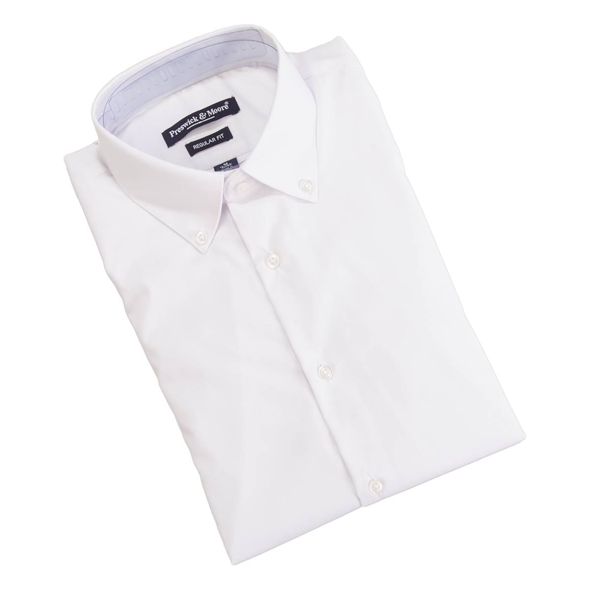 Mens Preswick & Moore Regular Fit Dress Shirt - White