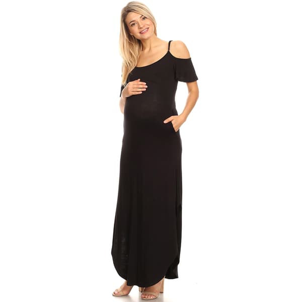 Womens White Mark Reta Maternity Maxi Dress