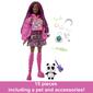 Barbie&#174; Pink-Streaked Brunette Hair Doll with Pet Panda - image 4