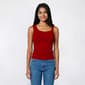 Juniors No Comment Asymmetrical Twist Strap Tank Top - image 1