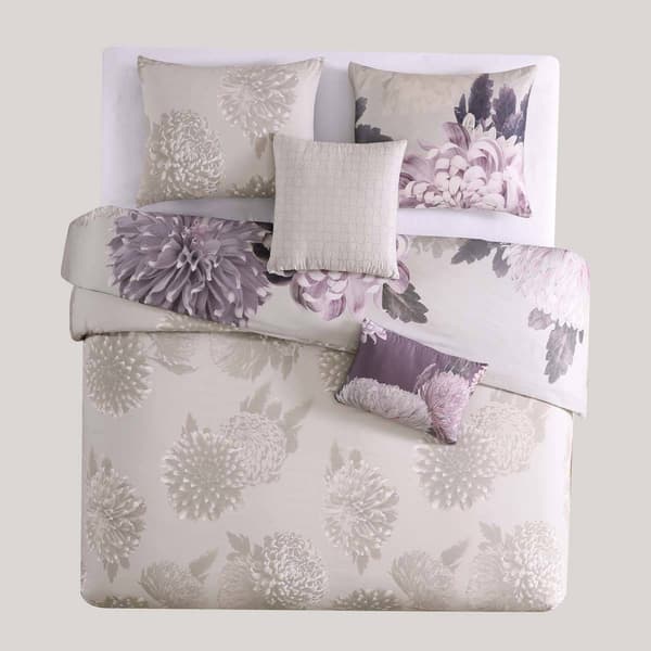 Bebejan&#174; Bloom Purple 5-Piece Reversible Comforter Set