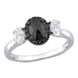 Diamond Classics&#40;tm&#41; 10kt. White Gold Created Moissanite Ring