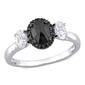 Diamond Classics&#40;tm&#41; 10kt. White Gold Created Moissanite Ring - image 1
