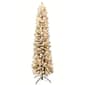 Puleo International 6.5ft. Pre-Lit Flocked Christmas Tree - image 1