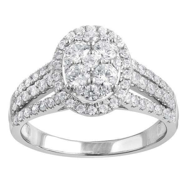 Nova Star&#40;R&#41; White Gold Lab Grown Diamond Engagement Ring - image 