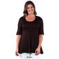 Plus Size 24/7 Comfort Apparel Elbow Sleeve Tunic - image 4