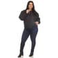 Plus Size White Mark Lightweight Diamond Quilted Puffer Jacket - image 4