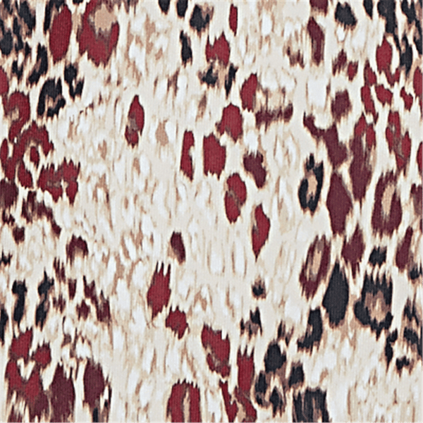 Petite Emaline Country Code Mock Neck Leopard Blouse
