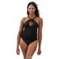 Womens Dolfin® Aquashape Solid Contemporary One Piece Swimsuit - image 2