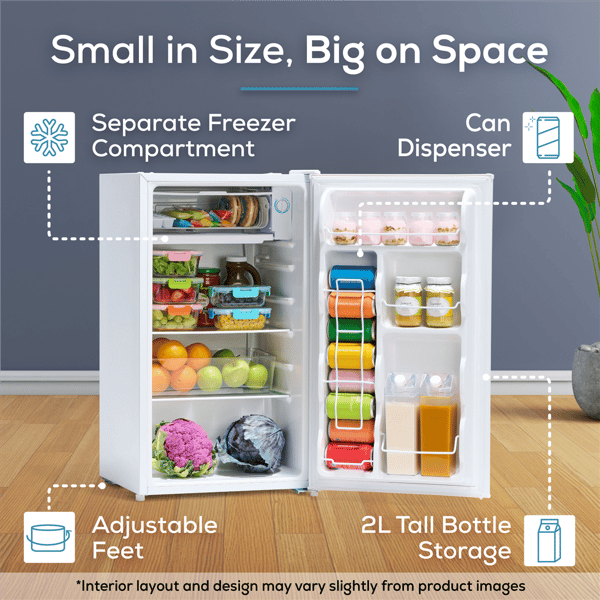 Igloo 3.2 cu. ft. Compact Single Door Refrigerator Freezer