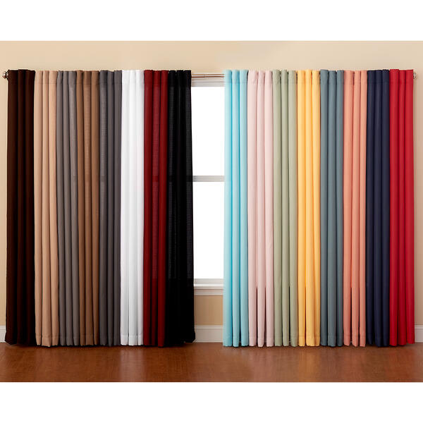 Montego Woven Bronze Grommet Curtain Panel - image 