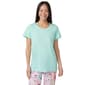 Womens HUE&#40;R&#41; Short Sleeve Scoop Neck Solid Pajama Tee - image 1
