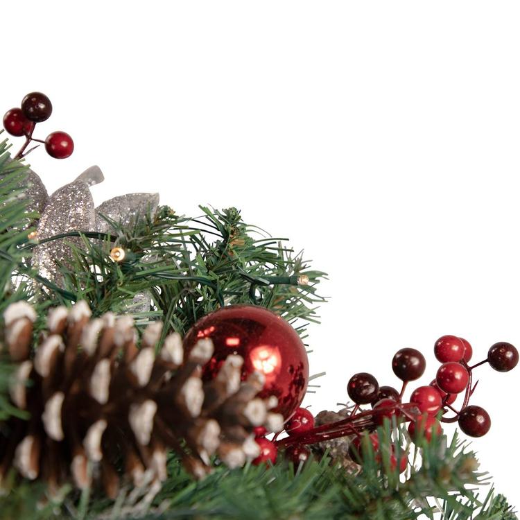 Northlight Seasonal 36in. Pre-Lit Decorated Pine Christmas Swag