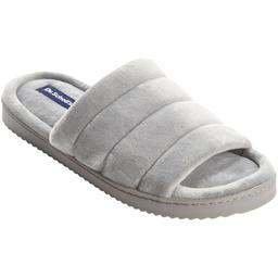 Womens Dr. Scholl''s Quilted Velour Slide Slippers