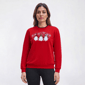 Womens Top Stitch by Morning Sun Gnomes Fleece Sweatshirt - image 1