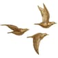 9th & Pike&#40;R&#41; Gold Birds Wall Decor Sculptures - Set of 3 - image 1
