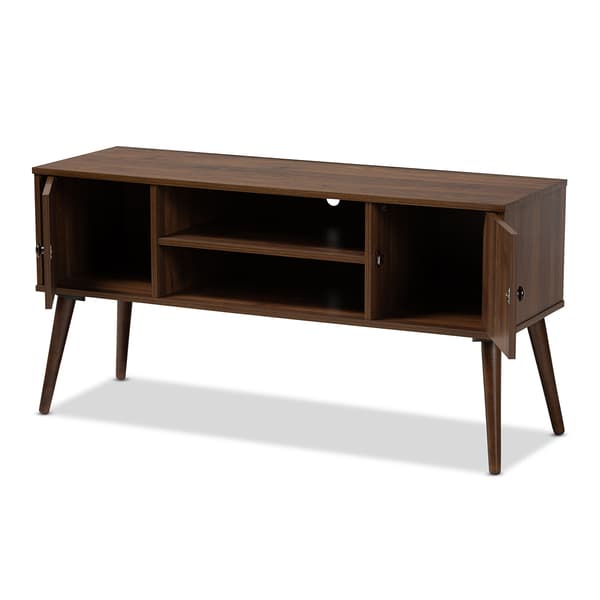 Baxton Studio Alard 2 Door Walnut TV Stand