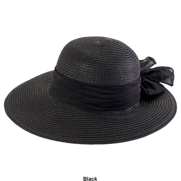 Womens Madd Hatter Boater Hat with Scarf