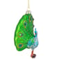 Northlight Seasonal 4.75in. Peacock Glass Christmas Ornament - image 3
