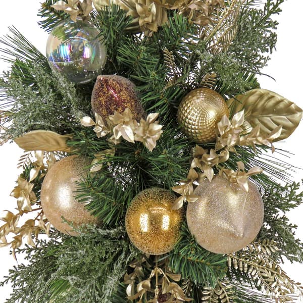 National Tree 60in. Champagne Wishes Mantel Swag