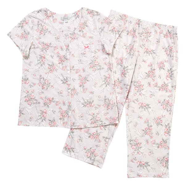 Womens Celestial Dreams Short Sleeve Floral Pajama Set Boscov s