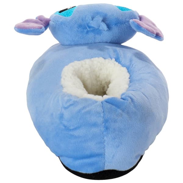 Womens Fuzzy Babba Lilo & Stitch Plush 3D Head Slippers