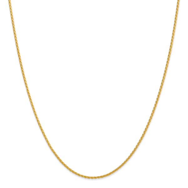 Gold Classics(tm) 1.5mm. 14k Parisian Wheat Chain Necklace - image 
