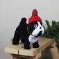 Northlight 11.5in. Plush Standing Bulldog Christmas Decoration - image 3
