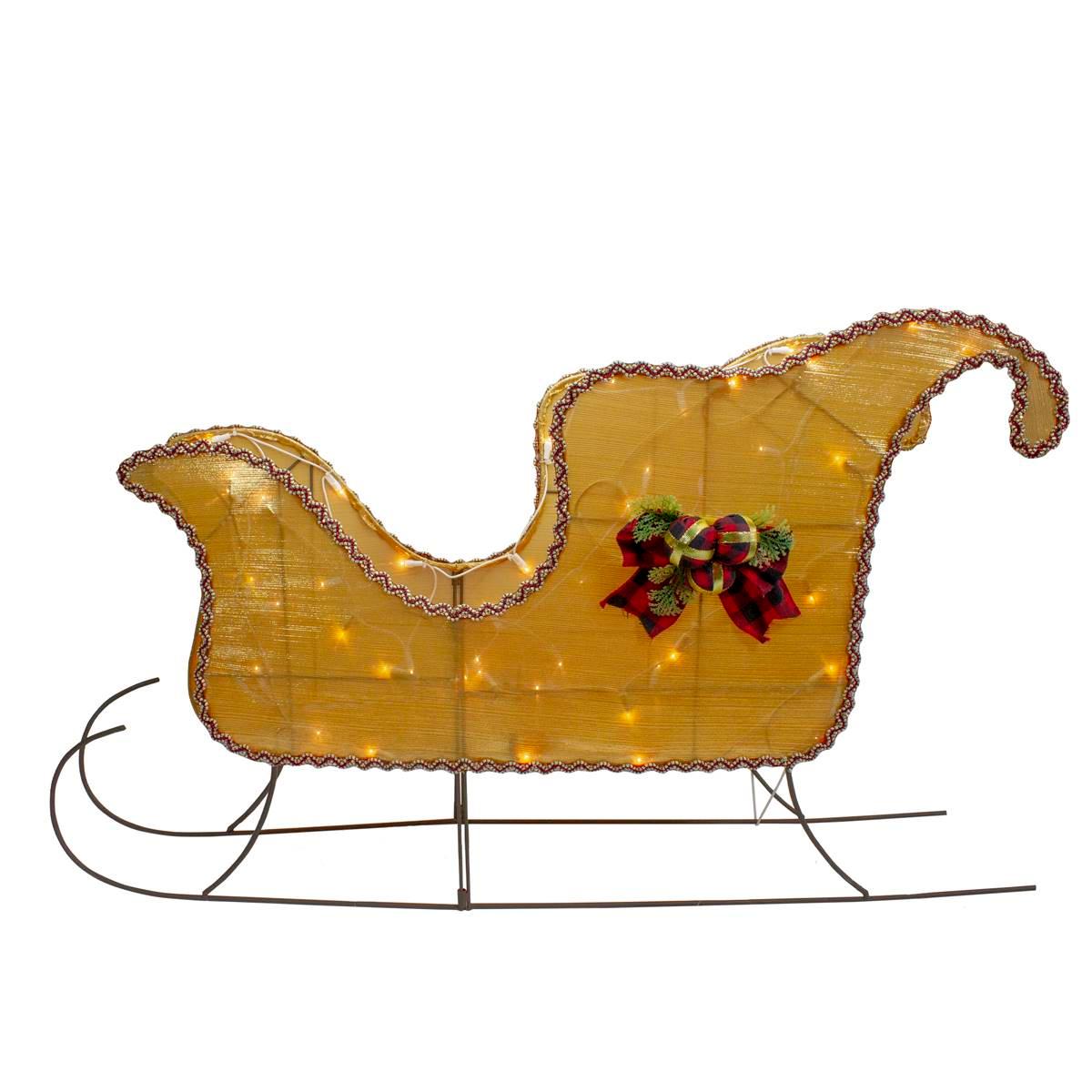 Northlight Seasonal 36in. Shiny Sleigh Outdoor Christmas...
