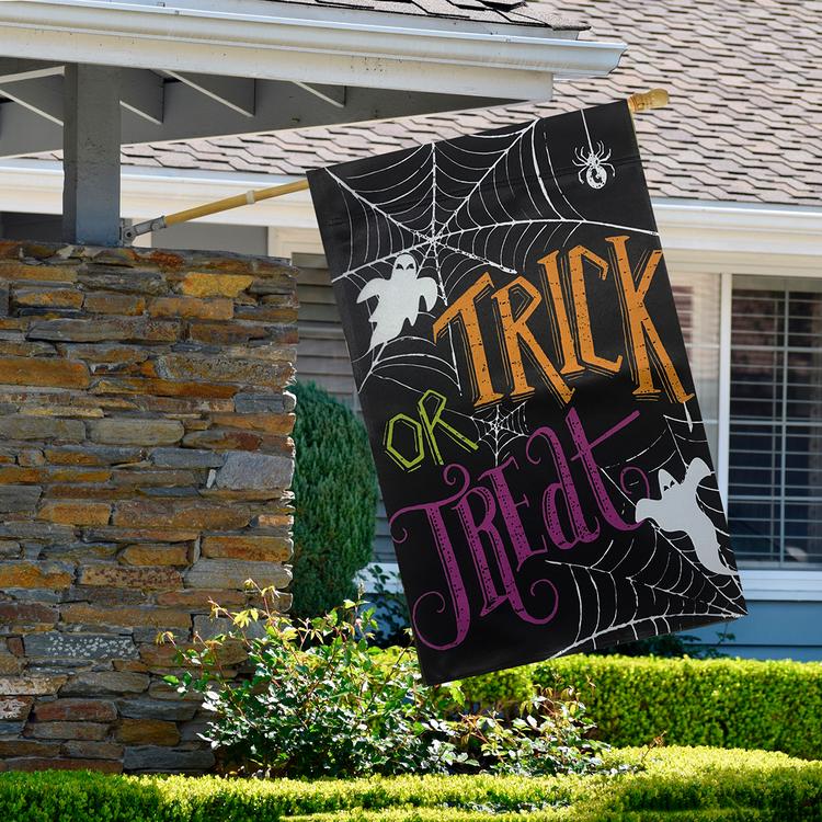Northlight Seasonal Ghosts Trick or Treat Outdoor Garden Flag