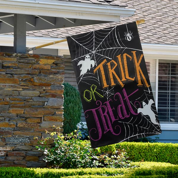 Northlight Seasonal Ghosts Trick or Treat Outdoor Garden Flag
