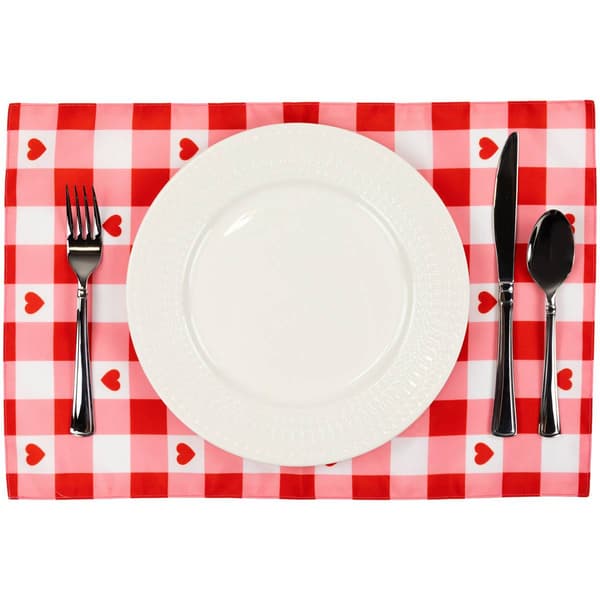 Northlight Seasonal Valentine&#39;&#39;s Day Hearts Placemats - Set of 4