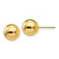 Gold Classics&#40;tm&#41; 14kt. Gold 8mm 3D Ball Stud Earrings - image 1