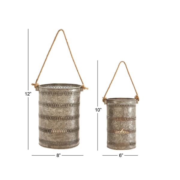 9th & Pike&#174; Galvanized Bucket Lanterns