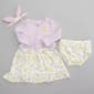 Baby Girl &#40;NB-9M&#41; Little Lass&#174; 3pc. Floral Dress with Cardigan - image 2