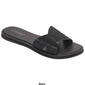 Womens Ashley Blue Crisscross Shimmer Slide Sandals - image 4