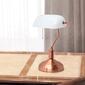 Simple Designs Executive Banker''s Desk Lamp w/White Glass Shade - image 5