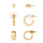 Jessica Simpson 3pc. Yellow Gold Plated Earrings Set - image 1