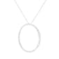 Haus of Brilliance Sterling Silver 4ctw. Diamond Hoop Pendant - image 3