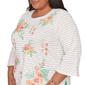 Plus Size Alfred Dunner Resort Living Tropical Stripe Blouse - image 5