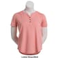 Petite Hasting & Smith Short Sleeve Diamond Henley Blouse - image 3