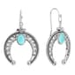 Athra Fine Silver Plated Howlite Drop Earrings - image 1