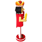 Santa''s Workshop 14in. Here for the Hot Dogs Nutcracker - image 3