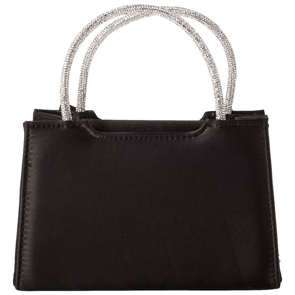 D'Margeaux Satin Bow Top Handle Clutch